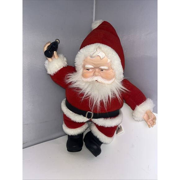 Goldsmith Other - Christmas Holiday 1988 Goldsmith Santa Claus Doll with Coca-Cola Bottle Vintage